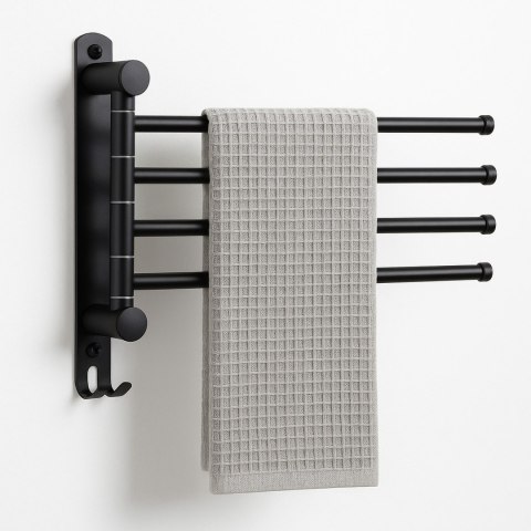 WIESZAK na ręczniki CETRI czarny