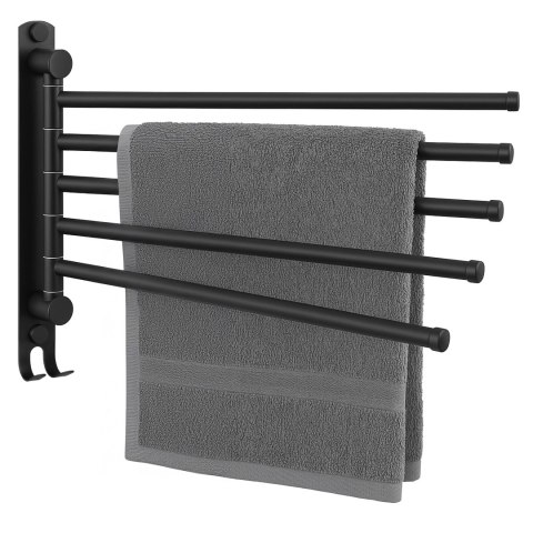 Wieszak łazienkowy na ręczniki ONTI czarny