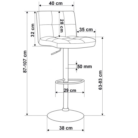 Hoker barowy Arako Gold czarny Velvet