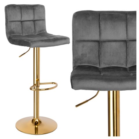 Hoker barowy Arako Gold grafitowy Velvet