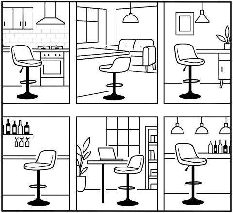 Hoker barowy Arako Gold grafitowy Velvet