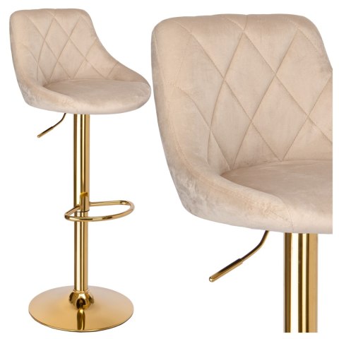 Hoker barowy Cydro Gold beżowe Velvet