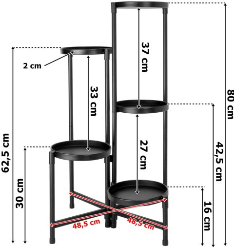 Kwietnik metalowy NUNO