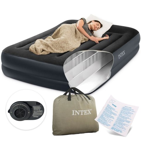 Materac dmuchany do spania 203x152 cm dwuosobowy łóżko INTEX 64124 Materac dmuchany do spania 203x152 cm dwuosobowy łóżko INTEX 64124