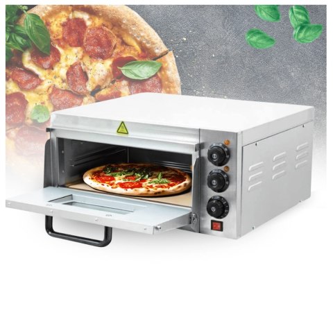 Piec Elektryczny Uniwersalny 2000W do Pizzy Chleba 350°C Kamień Szamotowy
