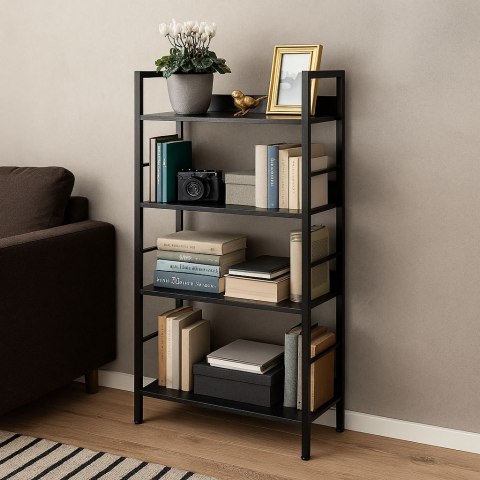 Regał industrialny loft Varberg Black Regał industrialny loft Varberg Black