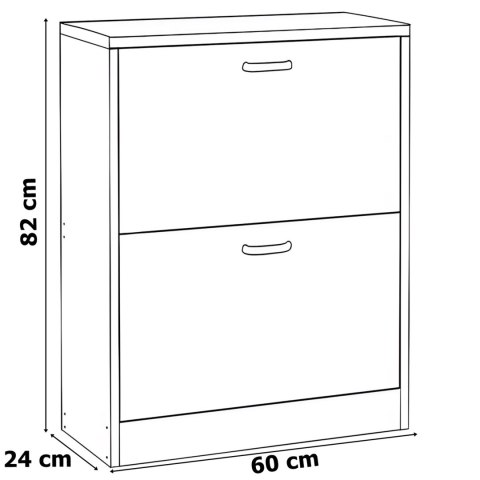 Biała szafka na buty ZEFIR