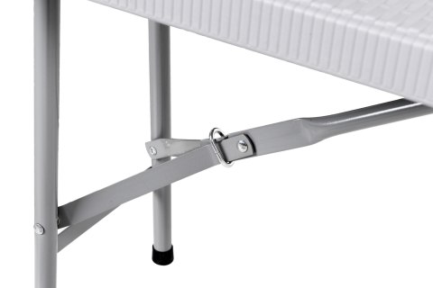 Ławka cateringowa składana w walizkę 180 cm RATTAN szara