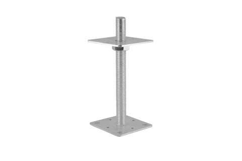 PODSTAWA SŁUPA REGULOWANA, PRĘT M24*250MM, 110*110MM PODSTAWA SŁUPA REGULOWANA, PRĘT M24*250MM, 110*110MM