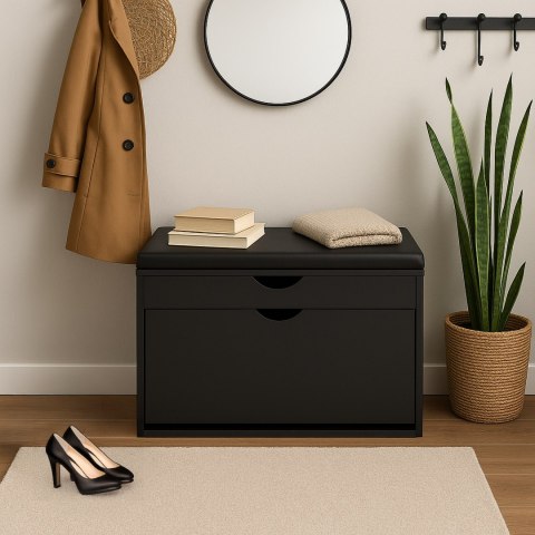 Szafka na buty do przedpokoju HEDOR BLACK