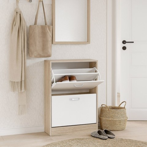 Szafka na buty do przedpokoju ZEFIR dąb sonoma