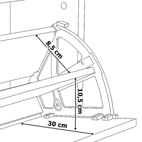Szafka na buty do przedpokoju ZEFIR dąb sonoma