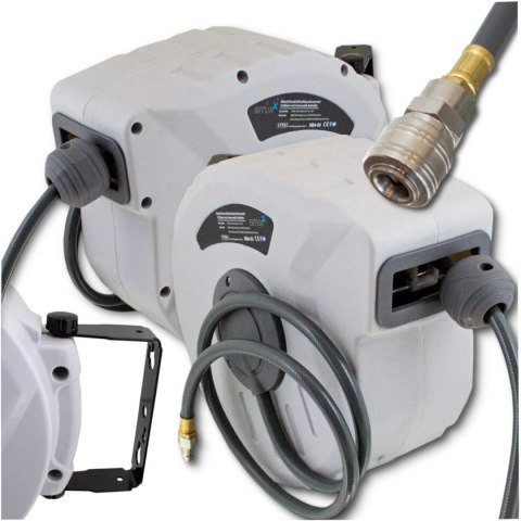 Wąż pneumatyczny na zwijadle automatyczny bęben 10m 1/4" do kompresora