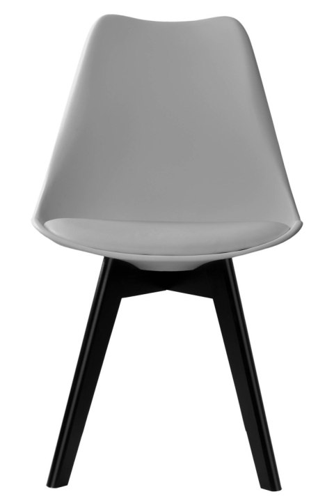 Krzesło nowoczesne Nantes Black DSW szare