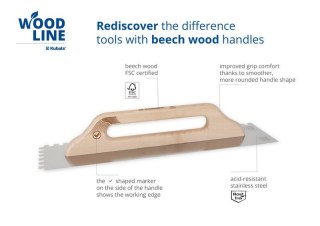 PACA NIERDZEWNA GŁADKA 130*480 ZĄB 6*6 WOOD LINE