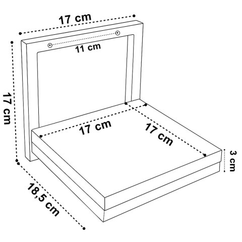 Kwietnik ścienny TORGET BIAŁY MARMUR