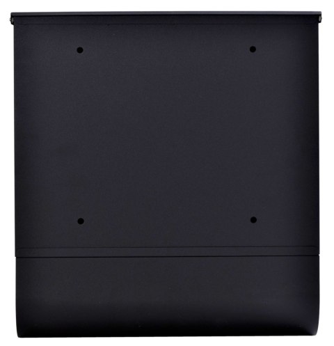 Skrzynka pocztowa na listy Hans z gazetnikiem czarna