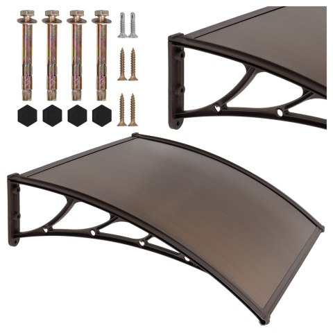 Daszek plastikowy Eko 80x150cm - brązowy