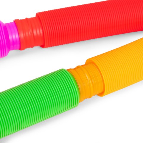 Kolorowe rurki sensoryczne pop tube dla dzieci tuby antystresowe do łączenia 60 sztuk