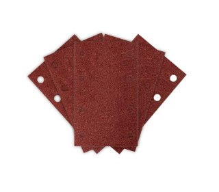 PAPIER ŚCIERNY PROSTOKĄT P120 130*80MM, 8 OTW. 5 SZT.