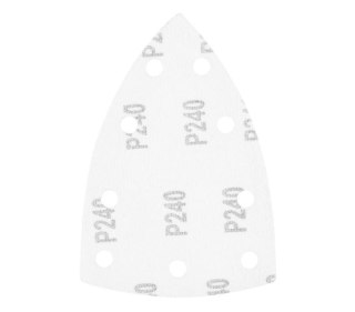 PAPIER ŚCIERNY ŻELAZKO P240 100*147MM,. 9 OTW. 5 SZT.