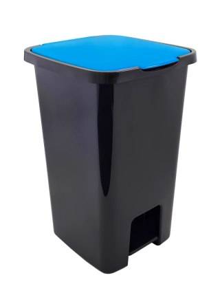 POJEMNIK NA ODPADY SORTA Z PEDAŁEM NIEBIESKI 45L