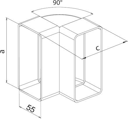 KOLANO PIONOWE 220*55 90'