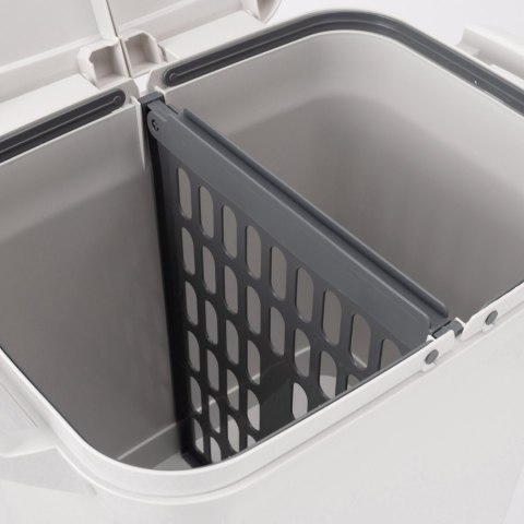 Kosz na śmieci do segregacji NARDAN szary 42 litry