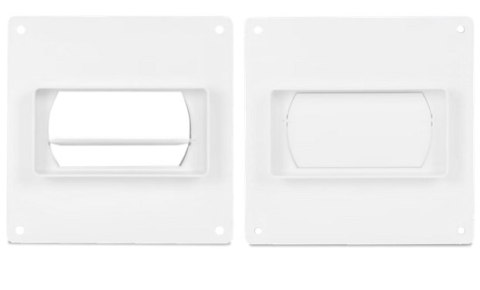 ŁĄCZNIK ZMIENNY KANAŁU PŁASK. 110*55 Z ZAW. ZWROTNYM 100MM