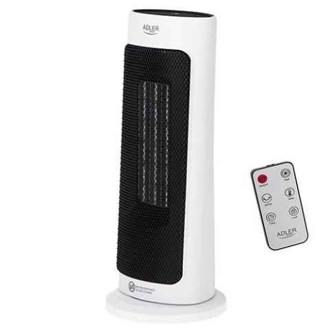 TERMOWENTYLATOR CERAMICZNY LED Z PILOTEM + TIMER 200W AD7738