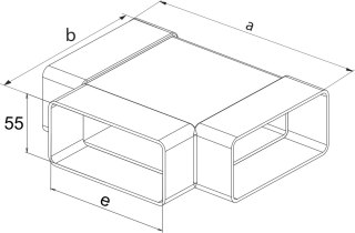TRÓJNIK PŁASKI 220*55