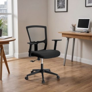 FOTEL BIUROWY REGULOWANY LINOS CZARNY