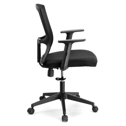 FOTEL BIUROWY REGULOWANY LINOS CZARNY