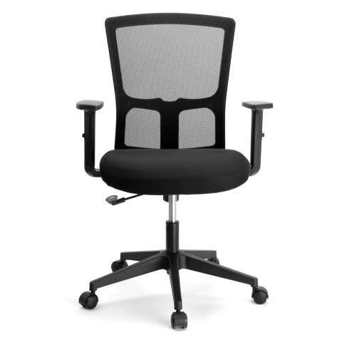 FOTEL BIUROWY REGULOWANY LINOS CZARNY