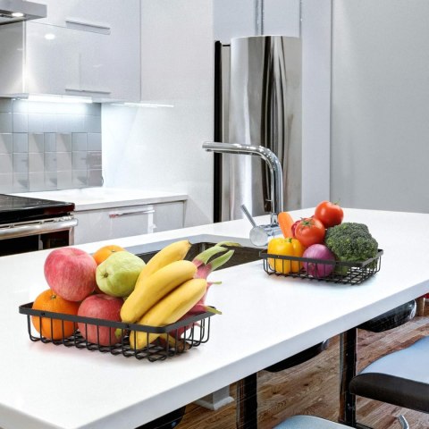 KOSZ NA OWOCE PULOS 2 POZIOMY CZARNY