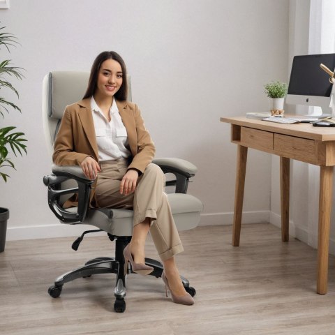 KRZESŁO BIUROWE FOTEL CAMARO SZARY