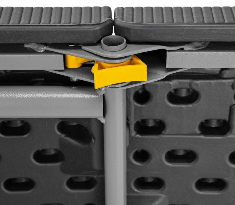 ŁAWKA CATERINGOWA SKŁADANA W WALIZKĘ 180 CM RATTAN CZARNA