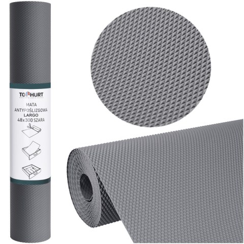MATA ANTYPOŚLIZGOWA DO SZUFLAD LARGO 48X300 SZARA
