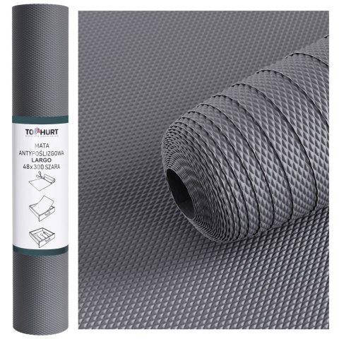 MATA ANTYPOŚLIZGOWA DO SZUFLAD LARGO 48X300 SZARA