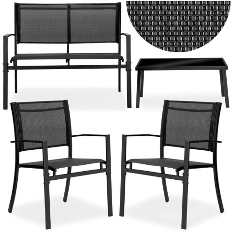 MEBLE OGRODOWE ZESTAW GRACIOSA BLACK