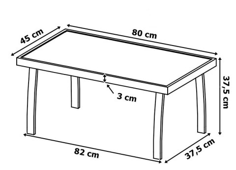 MEBLE OGRODOWE ZESTAW GRACIOSA BLACK
