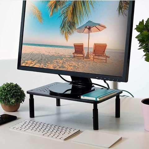 PODSTAWKA POD MONITOR LAPTOP MULING CZARNA + SZUFLADA