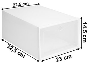 PUDEŁKO NA BUTY OSLO BIAŁE ZESTAW 10 SZTUK