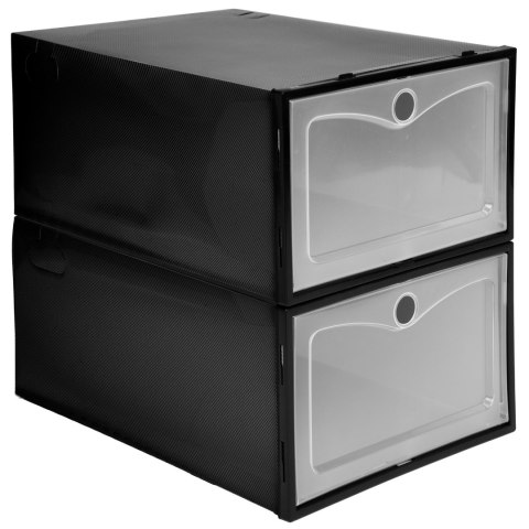 PUDEŁKO NA BUTY OSLO CZARNE ZESTAW 10 SZTUK