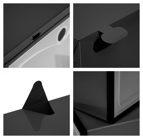 PUDEŁKO NA BUTY OSLO CZARNE ZESTAW 10 SZTUK