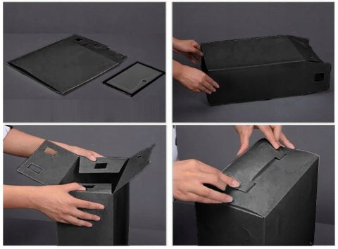 PUDEŁKO NA BUTY OSLO CZARNE ZESTAW 10 SZTUK