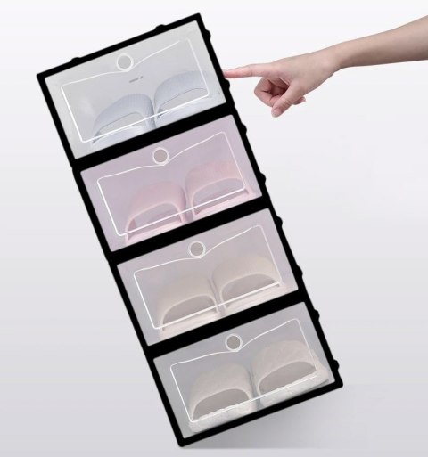 PUDEŁKO NA BUTY OSLO SZARE KOMPLET 10 SZTUK