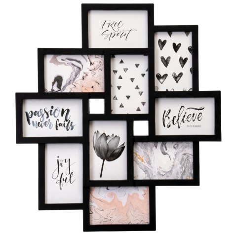 RAMKA NA ZDJĘCIA EVITA 10 ZDJĘĆ CZARNA