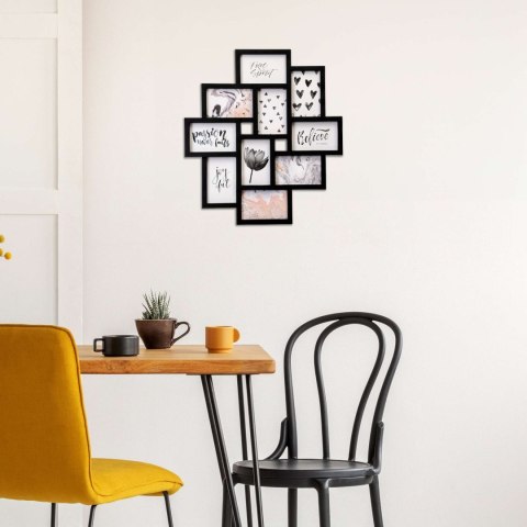 RAMKA NA ZDJĘCIA EVITA 10 ZDJĘĆ CZARNA