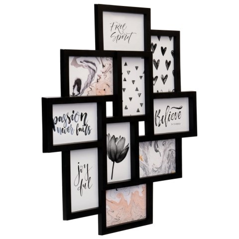 RAMKA NA ZDJĘCIA EVITA 10 ZDJĘĆ CZARNA